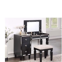 Vanity Set 2 Pc Black 