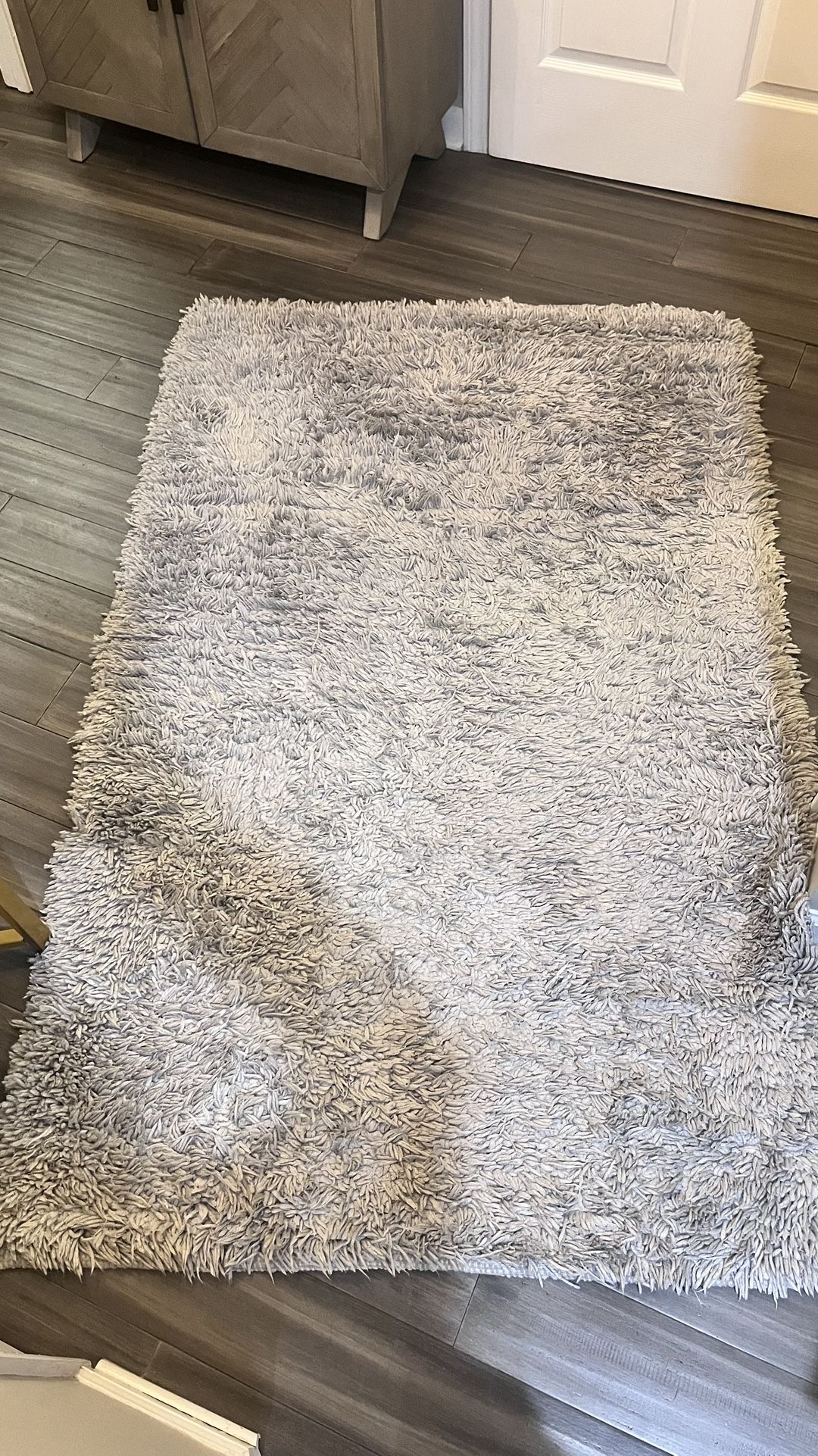 Grey Shaggy Rug