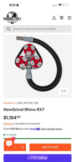Grinder attachment Rhino RX7