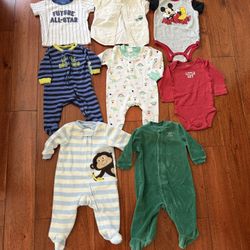 Baby Boy Clothes, Onesies, 3-6 Months 