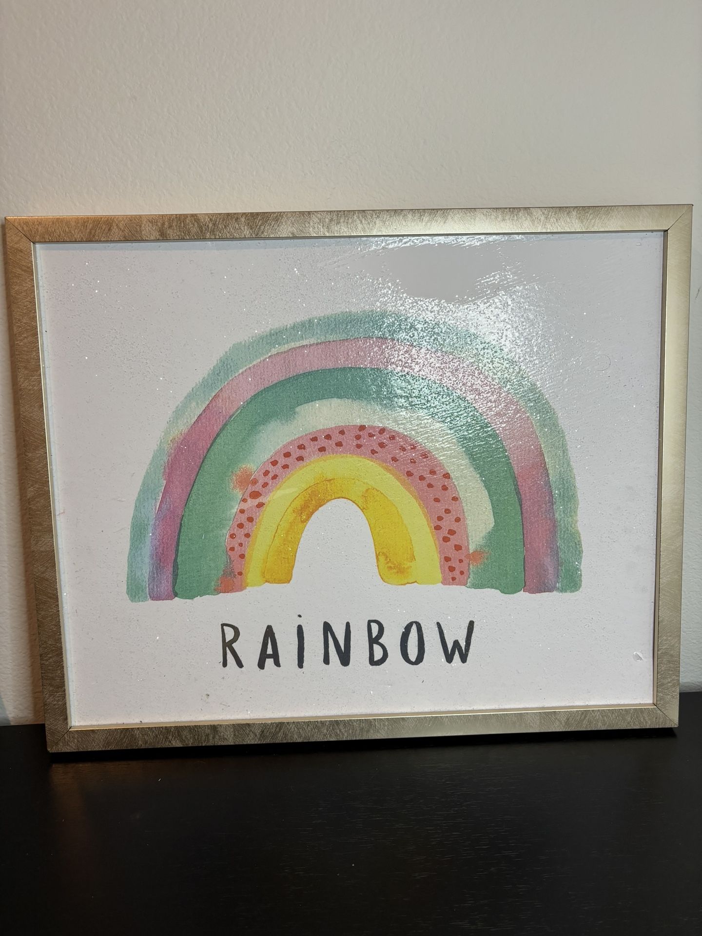 Rainbow Kids Room Home Decor Frame Art