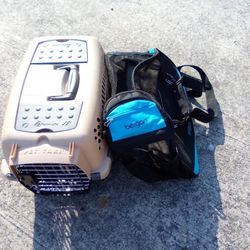 Xs Small Kennel+Bergman Carrier 