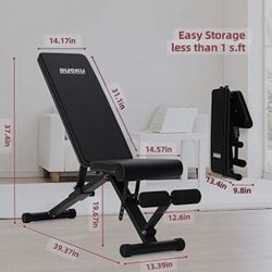 New workout bench still in the box