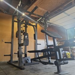 Smith Machine 2001 | Multi-Use Adj Bench | Gym Equipment | Fitness | Squat Rack | Excercise |🔴WEIGHTS AND BARBELL SOLD SEPARATELY 🔴 FREE DELIVERY 🚚