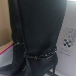 VINCE Camuto Leather Stilleto Boots