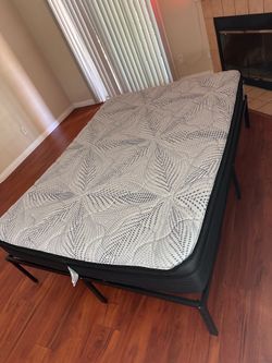Queen Size Mattress and Bed Frame