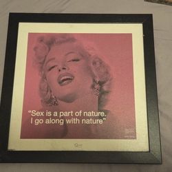 Marilyn Monroe picture frame 18 w x 18 h