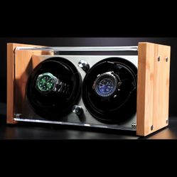 Bamboo Single/Dual Watch Winder for Automatic Watches