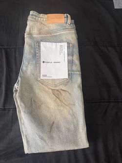 Purple Brand Light Wash Slim Fit Jeans