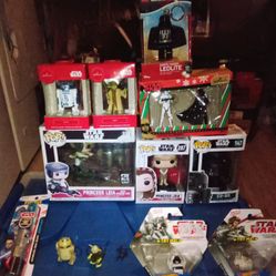 Star Wars Yoda+Darth Vader+R2-D2+Trooper+C2-B5+Rey+Emperor Palpatine+Princess Leia 