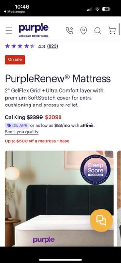 Purple PurpleRenew Mattress king