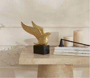 Ornament-Dove-Gold 18x19cm