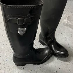 Size 9 Kamik Tall Black Rain Boots 