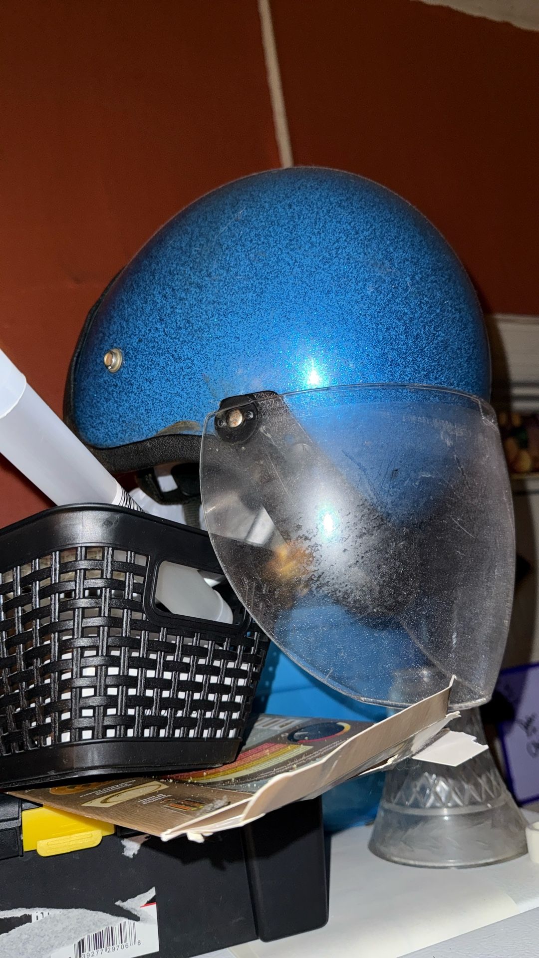 Vintage Helmet W Face shield 