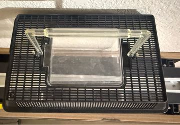 Aquarium Portable Clear Mini Fish Tank Turtle Habitat Box 8.7x5.5x5.9in Plastic for Goldfish/Beta…