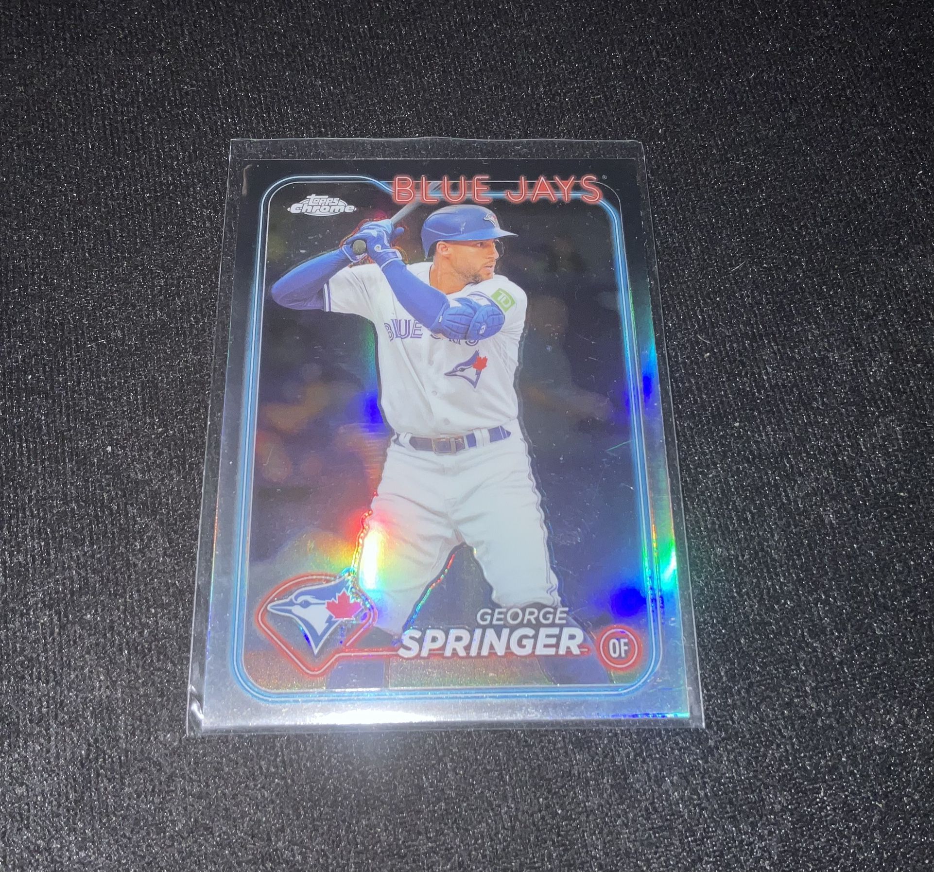  Topps Chrome X-fractor George Springer Toronto Blue Jays Baseball card