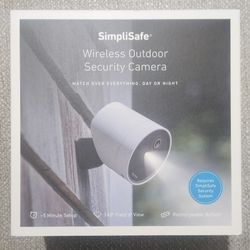 SimpliSafe Wireless Outdoor Security Camera,1080p, Motion only

