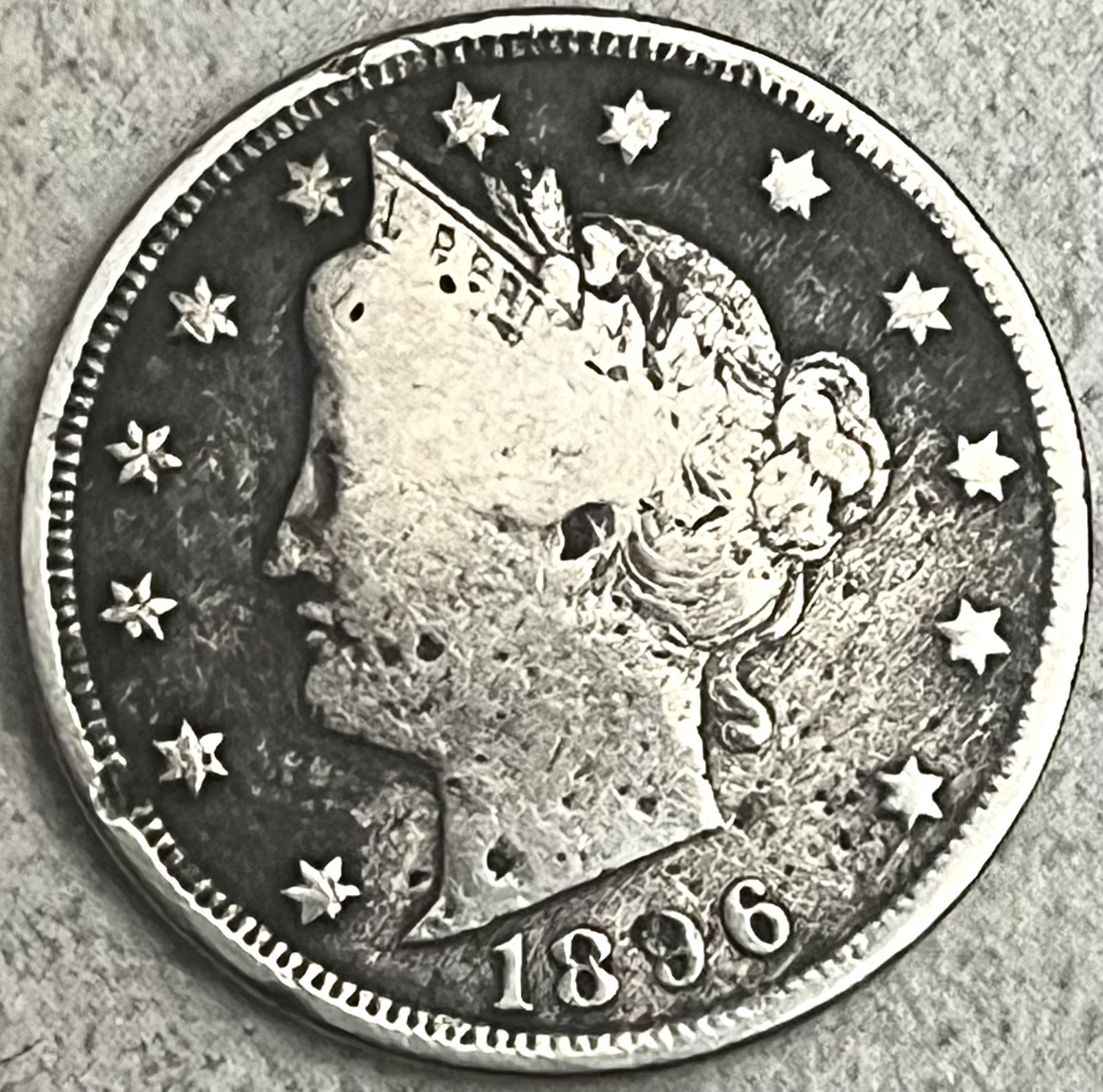 1896 Liberty āVā Nickel
