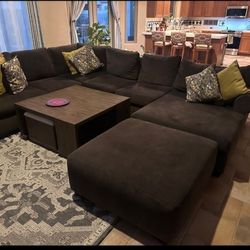CHOCOLATE BRAND NEW MODULAR SECTIONAL SAME DAY DELIVERY 