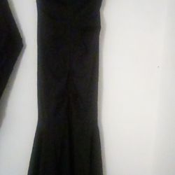 Floor Length Black Mermaid Dress 
