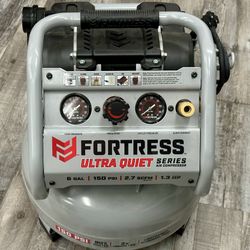  6 Gallon, 150 PSI Ultra Quiet Oil-Free Pancake Jobsite Air Compressor