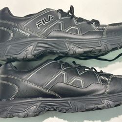 Men's Black FILA All Terrain  Sneakers; Size 11 1/2