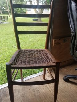 Brown wooden chair