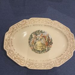 Antique lovely rare Sabin dish Ware , warrantied  22K service dish