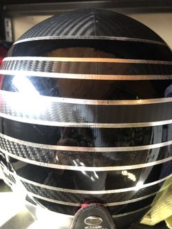 500 custom carbon helmet size M
