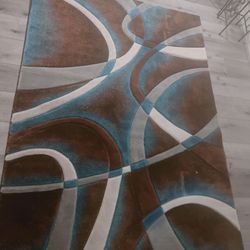 Turquoise/brown Rug