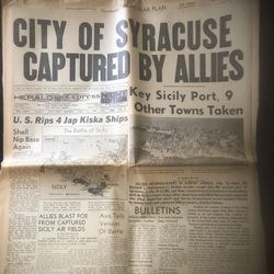 Vintage/ Collectible Los Angeles Evening Herald, Express, 1943 Post War Newspaper