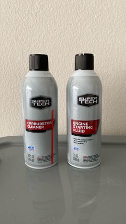 New Super Tech Carburetor Cleaner + Engine Starting Fluid