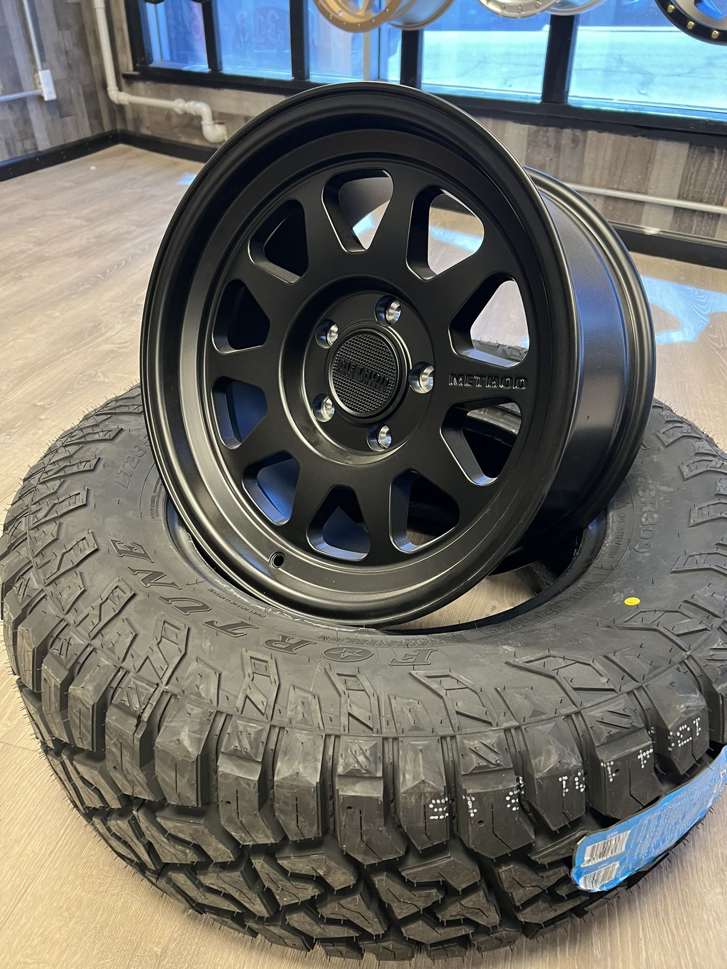 17x8.5 Method MR316 5x5 MATTE BLACK 0mm Fit Jeep Wrangler/Gladiator W/(contact info removed) 