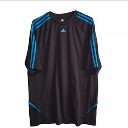 Mens Adidas Running Reflective Mesh Vented Athletic Sports Shirt Soccer XL P19