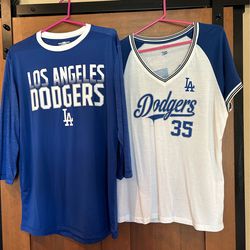 Ladies LA Dodgers shirts $10 each