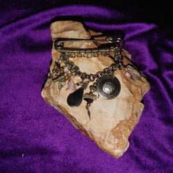 Boho Multi Charm Dress Pin