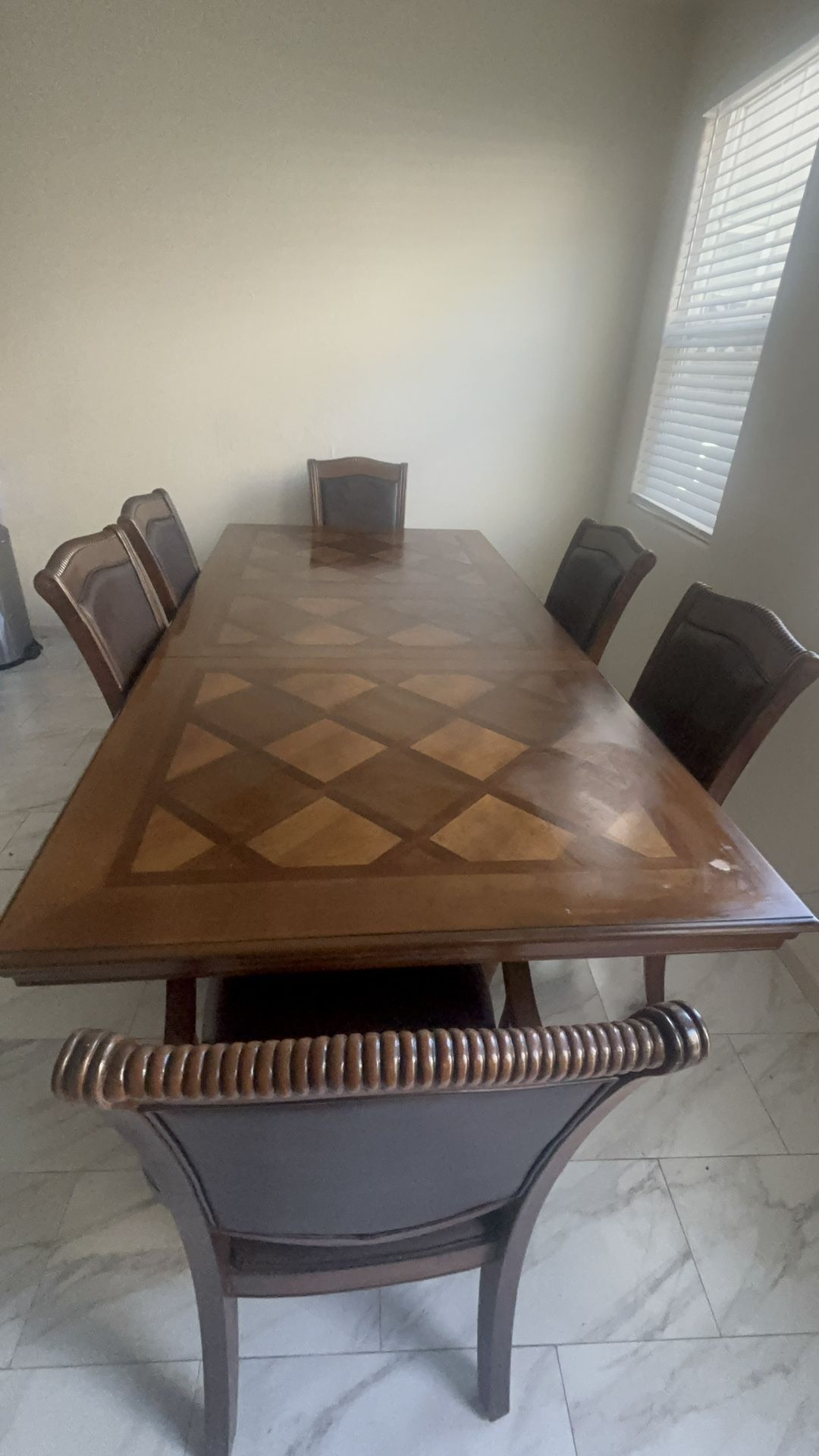 Dining Table Includes 4 Chairs, Two Captain Chairs