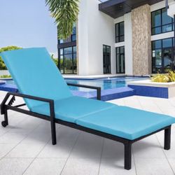 Rattan Patio Lounge Chair (We Have Two Available - Price Is Per Chair)