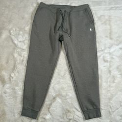 Polo Ralph Lauren Double-Knit Jogger Sweatpants Beige/Khaki Mens XL