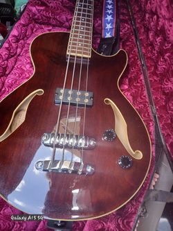Vintage Ibanez Hollow Bodied 4 String Electric Full Scale Bass