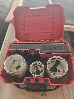 Milwaukee Hole Saw Bits. Used Once