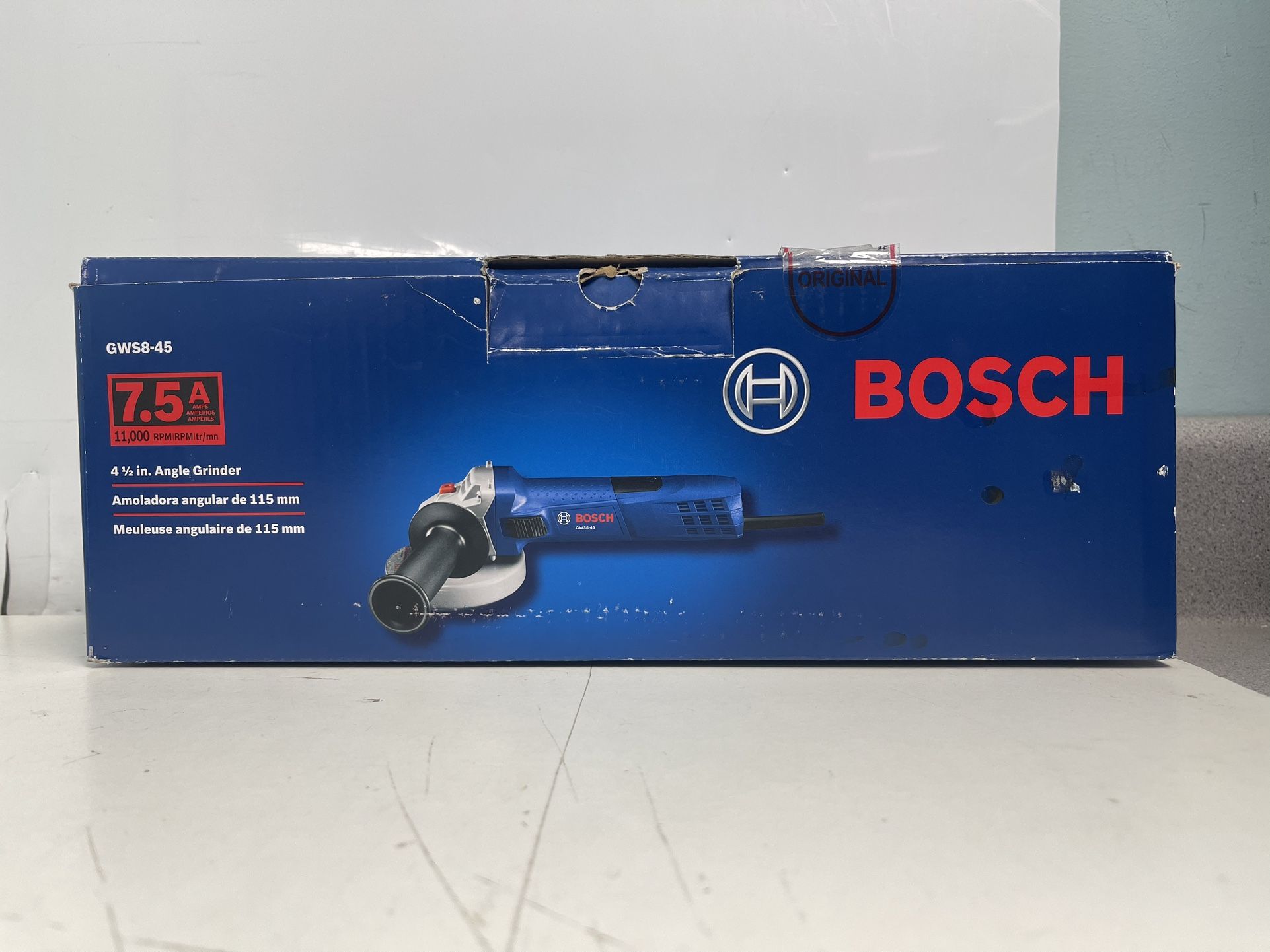 Bosch 7.5 Amp 4-1/2” Corded Angle Grinder