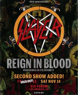 Slayer concert tickets