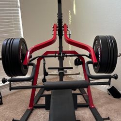Leverage Weight Machine With Bench And Attachments GMWD