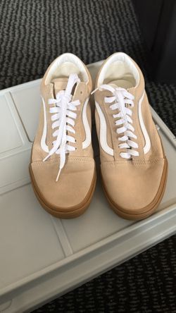 Khaki/ Light Brown Vans 