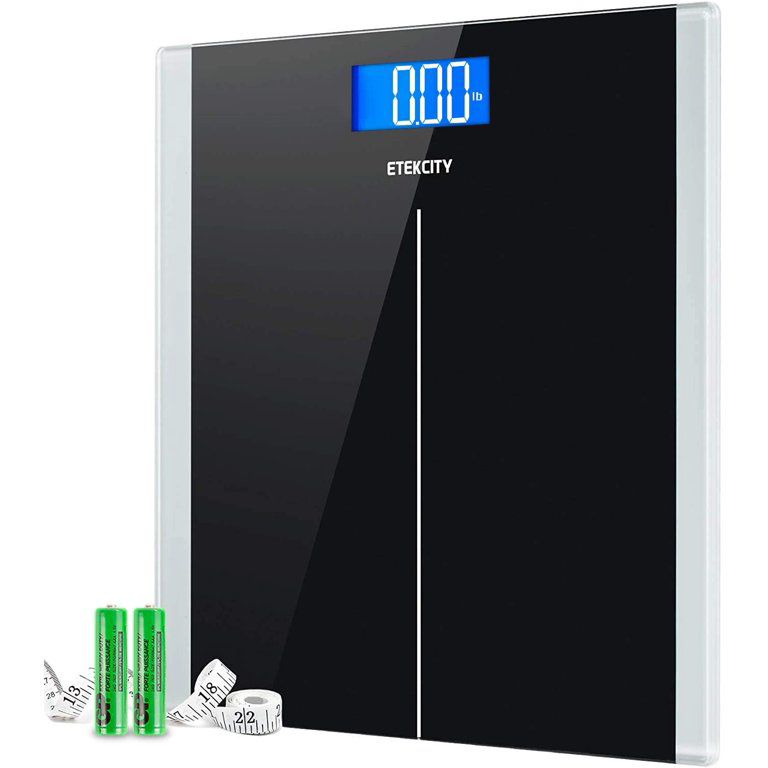 Digital Body Weight Bathroom Scale with Step-On Technology, Reliable Results with High Precision Measurements, Large Backlit LCD Display, 400 Pounds