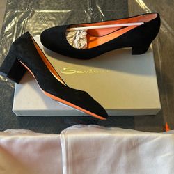 Santoni Women’s Suede Shoes 