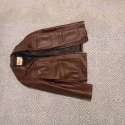 genuine leather made in the USA WB place and company made in Wisconsin