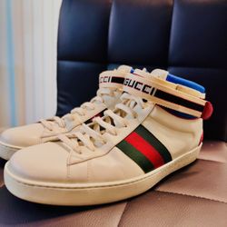 Gucci Men’s Ace High-Top Sneakers SIZE 11