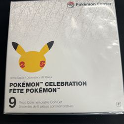 Pokemon Celebration 9 Piece Commemorative Coin Set